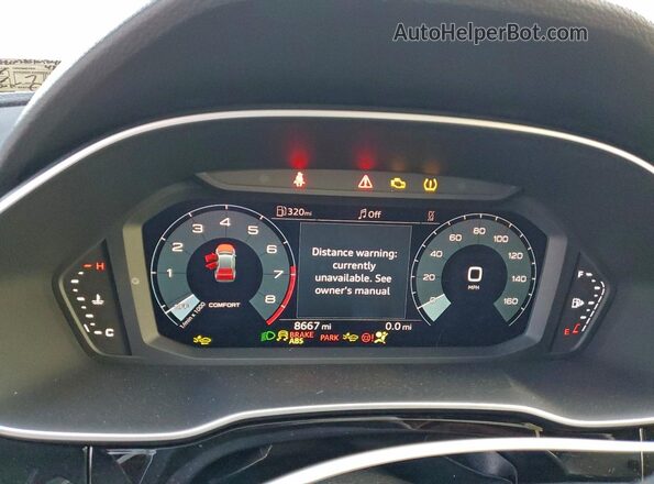 WA1EECF38S1050467 2025 AUDI Q3 White Widok zestawu wskaźników