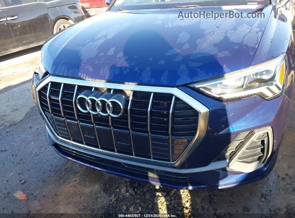 WA1EECF39N1092831 2022 AUDI Q3 Blue ხელსაწყოთა პანელის ხედი