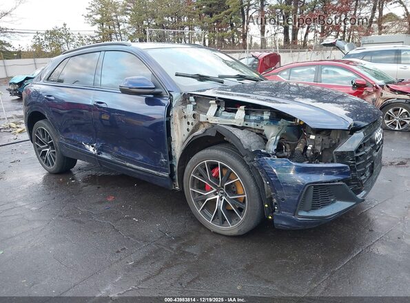 WA1EVAF15LD008745 2020 AUDI Q8 Dark Blue Delantero derecho