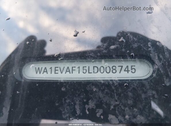 WA1EVAF15LD008745 2020 AUDI Q8 Dark Blue 