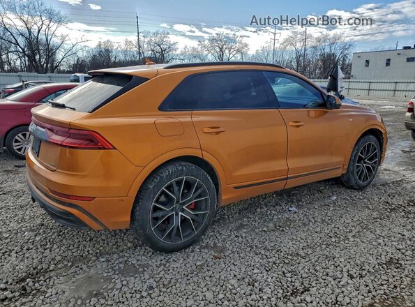 WA1EVAF19KD012134 2019 AUDI Q8 Оранжевый Задняя правая четверть