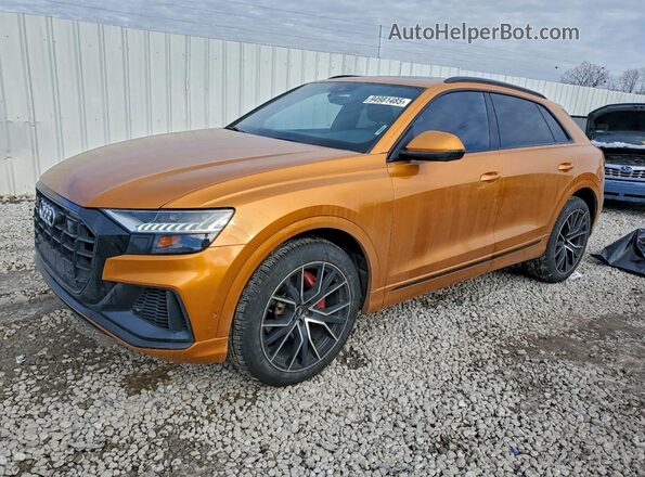 WA1EVAF19KD012134 2019 AUDI Q8 Оранжевый Передняя левая четверть