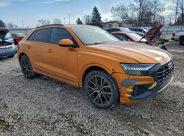 WA1EVAF19KD012134 2019 AUDI Q8 Оранжевый Передняя правая четверть