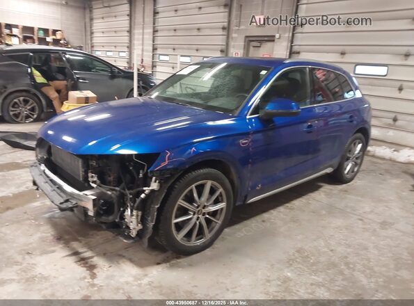 WA1F2AFY1N2089557 2022 AUDI Q5 Синий Передняя левая четверть