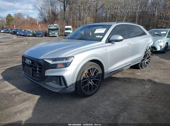 WA1FVAF19KD033148 2019 AUDI Q8 Gray Передня ліва чверть