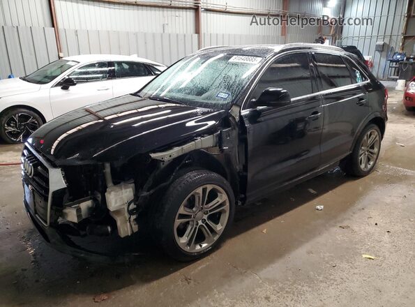 WA1GFCFS8GR017507 2016 AUDI Q3 Black წინა მარცხენა ხედი სამი მეოთხედიდან