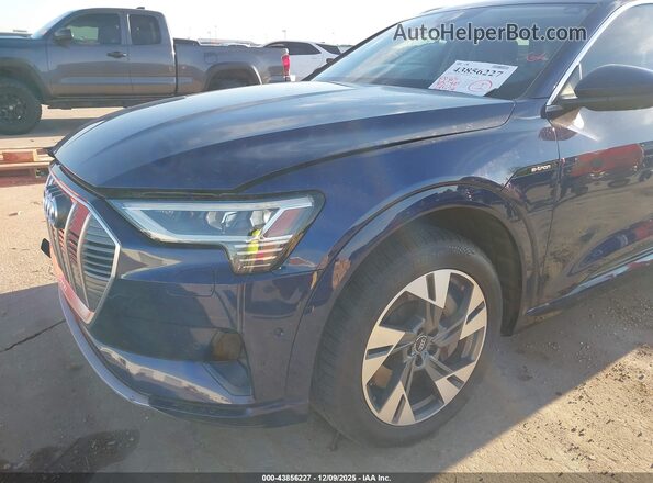 WA1LAAGE2MB016318 2021 AUDI E-TRON Blue წინა ხედი