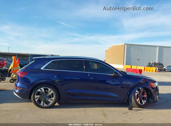WA1LAAGE2MB016318 2021 AUDI E-TRON Blue უკანა სალონის ხედი