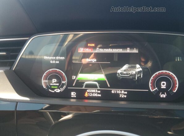 WA1LAAGE4MB026901 2021 AUDI E-TRON Серый Вид щитка приборов