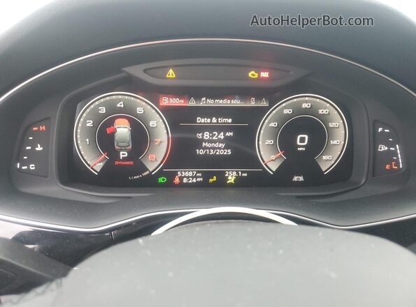 WA1LJAF75MD017650 2021 AUDI Q7 Белый Вид щитка приборов