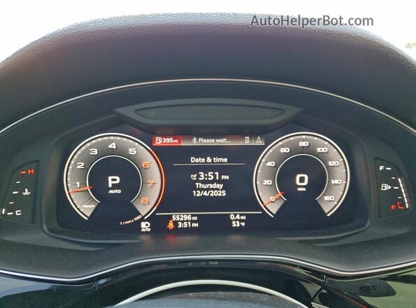 WA1LXAF77LD003360 2020 AUDI Q7 Black Widok zestawu wskaźników
