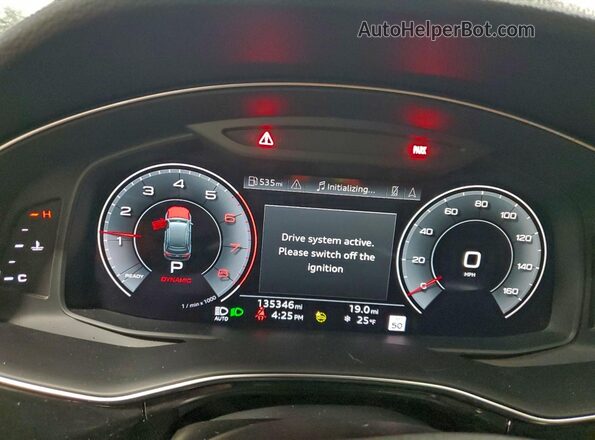 WA1VXAF7XMD021832 2021 AUDI Q7 Синий Вид щитка приборов