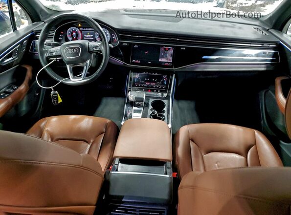 WA1VXAF7XMD021832 2021 AUDI Q7 Синий Вид панели приборов
