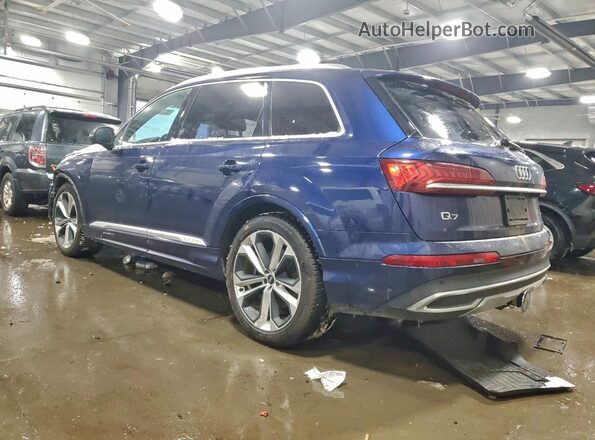 WA1VXAF7XMD021832 2021 AUDI Q7 Синий Задняя левая четверть