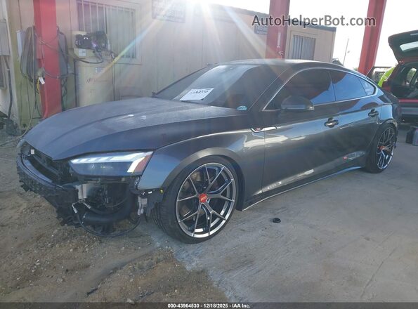 WAUA4CF57MA028341 2021 AUDI S5 Gray Առջևի ձախ երեք քառորդ տեսարան