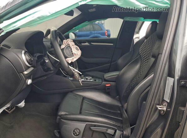 WAUB1GFF2H1017637 2017 AUDI S3 Серый Вид салона спереди