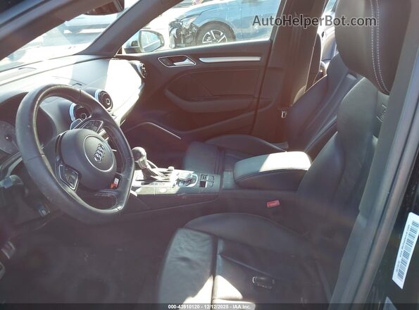WAUB1GFF6G1102107 2016 AUDI S3 Черный Вид салона спереди