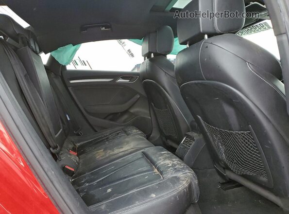 WAUB1GFF8G1069952 2016 AUDI S3 Красный Вид задних сидений
