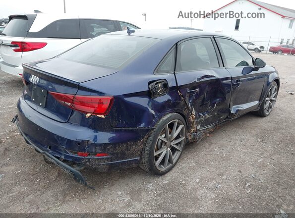 WAUB1GFF8J1022993 2018 AUDI S3 Синий Задняя правая четверть