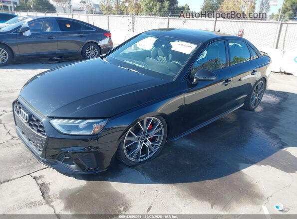 WAUB4AF46MA026077 2021 AUDI S4 Black Передня ліва чверть