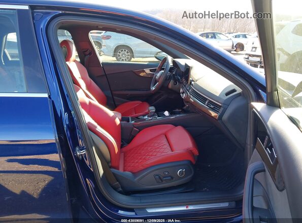 WAUB4AF46MA058379 2021 AUDI S4 Синий Вид салона спереди