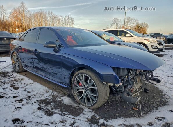 WAUB4AF47MA027643 2021 AUDI S4 Синий Передняя правая четверть