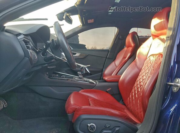 WAUB4AF47MA027643 2021 AUDI S4 Синий Вид салона спереди