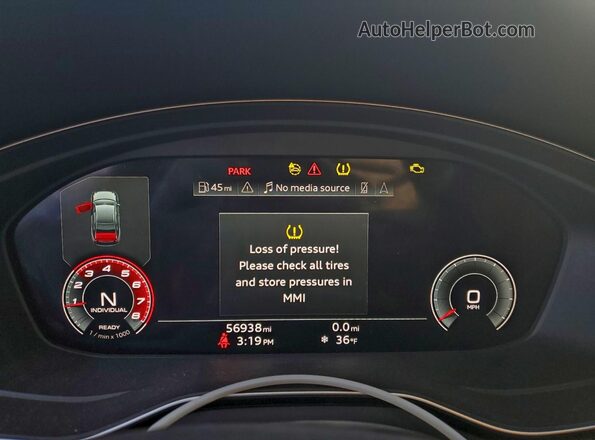 WAUB4AF47MA027643 2021 AUDI S4 Синий Вид щитка приборов