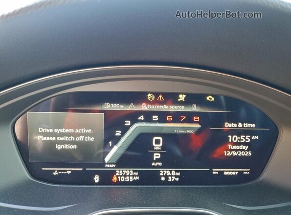 WAUB4AF47PA073946 2023 AUDI S4 Black Widok zestawu wskaźników