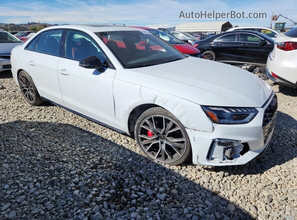 WAUB4AF47PA085093 2023 AUDI S4 Белый Передняя правая четверть