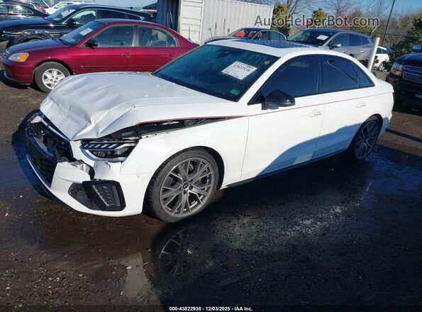 WAUB4AF4XPA050953 2023 AUDI S4 Белый Передняя левая четверть