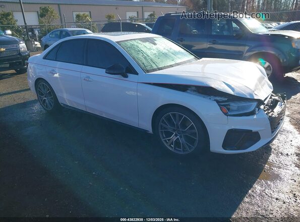 WAUB4AF4XPA050953 2023 AUDI S4 Белый Передняя правая четверть
