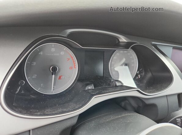 WAUBGAFL5GA009807 2016 AUDI S4 Silver Вид щитка приладів
