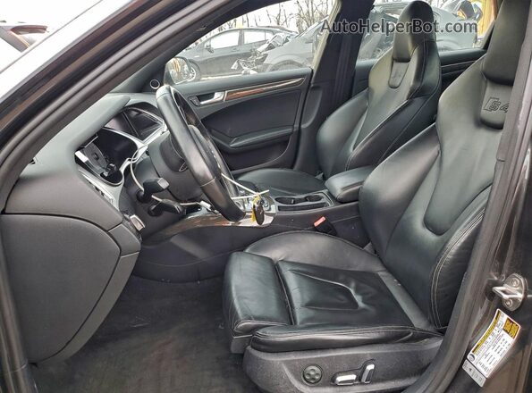 WAUBGAFL6GA009332 2016 AUDI S4 Gray Front interior view