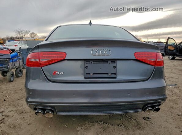 WAUBGAFL6GA009332 2016 AUDI S4 Gray Rear view