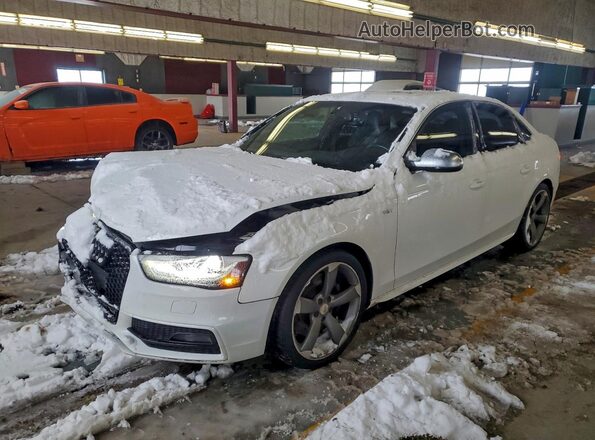 WAUBGAFL8GA009994 2016 AUDI S4 Белый Передняя левая четверть