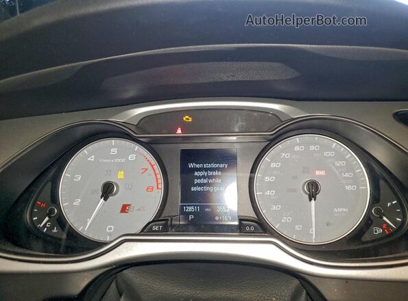 WAUBGAFL8GA009994 2016 AUDI S4 Белый Вид щитка приборов
