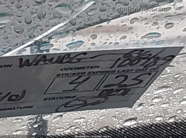 WAUBGAFL9GA006361 2016 AUDI S4 Серый 