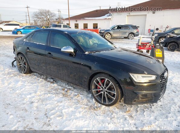 WAUC4AF44JA004255 2018 AUDI S4 Черный Передняя правая четверть