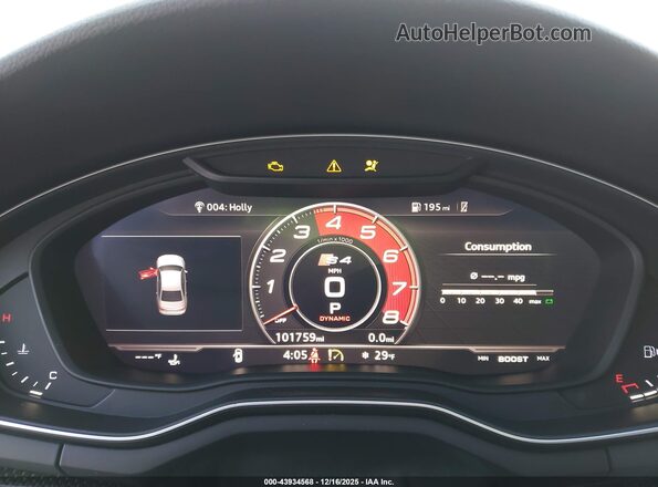 WAUC4AF44JA004255 2018 AUDI S4 Черный Вид задних сидений