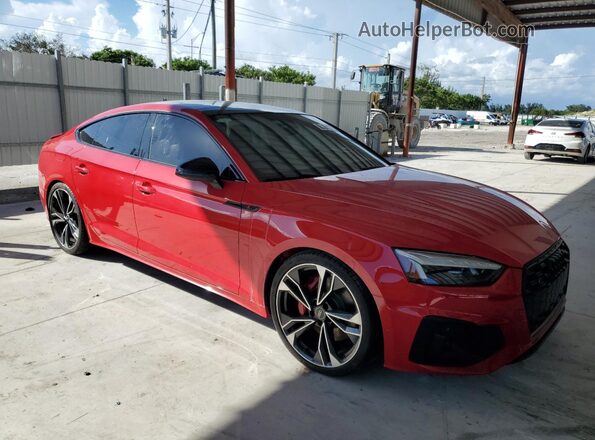 WAUC4CF51NA025123 2022 AUDI S5 Красный Передняя правая четверть