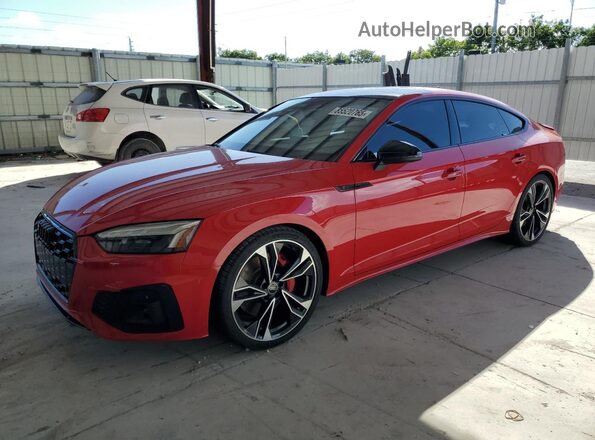 WAUC4CF51NA025123 2022 AUDI S5 Красный Передняя левая четверть