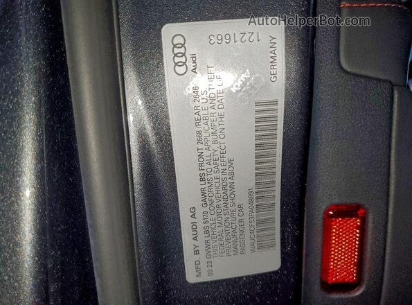WAUC4CF53PA048891 2023 AUDI S5 Серый Вид подкапотного пространства