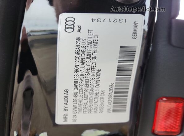 WAUDACF50RA096655 2024 AUDI OTHER Black Vista del compartimento del motor