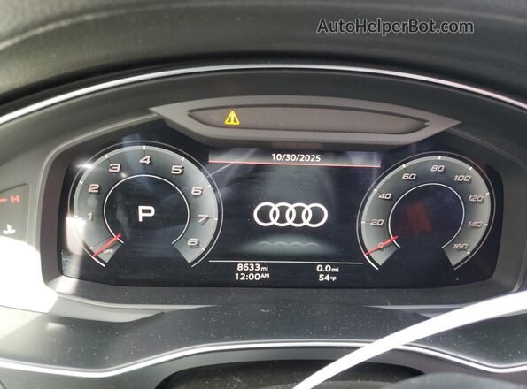 WAUDFBF28SN011108 2025 AUDI S6 Black Widok zestawu wskaźników
