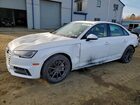 2018 Audi A4 Premium White vin: WAUDNAF49JA075288