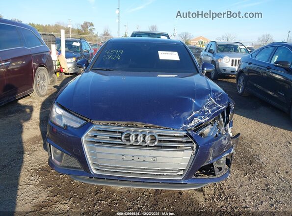 WAUDNAF49KA112762 2019 AUDI OTHER Blue Սարքավորումների վահանակի տեսք