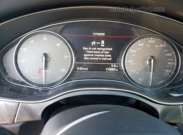 WAUFFAFC6JN025793 2018 AUDI S6 Gray Widok zestawu wskaźników