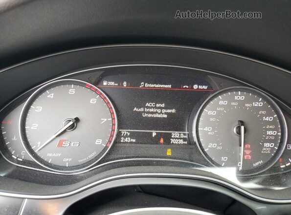 WAUHFAFC0JN070320 2018 AUDI S6 Черный Вид щитка приборов
