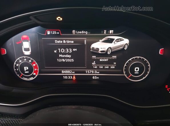 WAUP4AF53JA002796 2018 AUDI S5 Gray Հետևի նստատեղերի տեսք